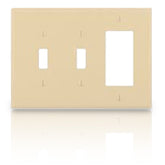 Leviton PJ226 3-Gang Midway Size Nylon Wallplate